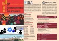FDP on Research Methodology & Skill Development 12 Jan 2019