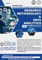 7 DAYS VIRTUAL FDP CUM WORKSHOP ON RESEARCH METHODOLOGY NOV. 24-30, 2021