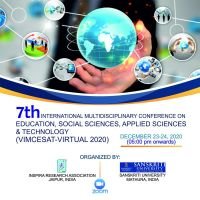  7th INTERNATIONAL CONFERENCE  VIMCESAT-VIRTUAL/ONLINE DEC.23-24, 2020