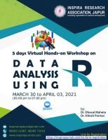 5 DAYS ONLINE WORKSHOP ON DATA ANALYSIS USING R 