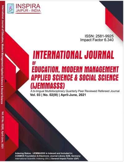 Vol. 3 | No. 2 (III) | April- June, 2021